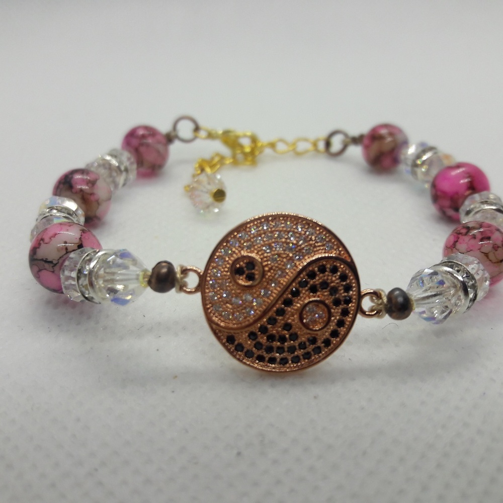 Ying & Yang Micro Pave Bracelet